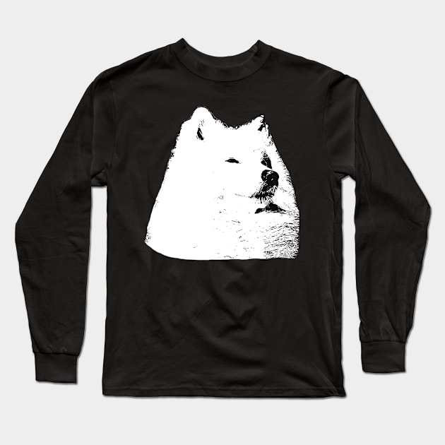 Samoyed - Smiley Christmas Gifts Long Sleeve T-Shirt by DoggyStyles